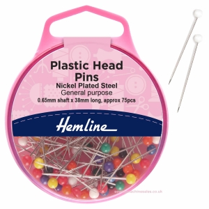 Coloured Plastic Head Pins