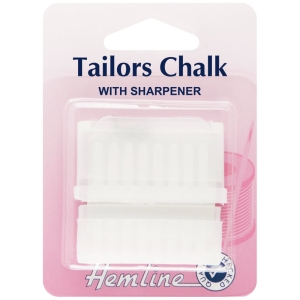 Cream Tailors Chalk And Sharpner