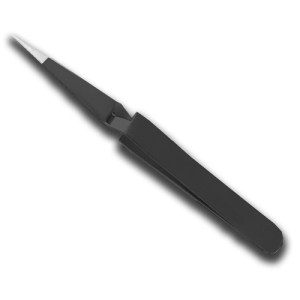 Opposable curved tweezers