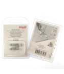 right edge bi-level foot for sewing on a raised seem