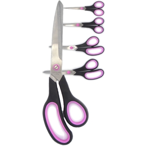 5 x Scissor Set with Soft Grip Handles