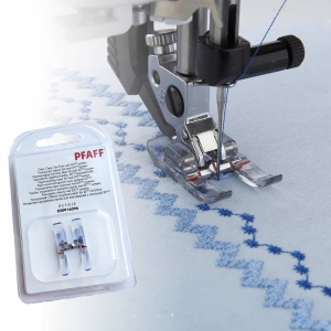 Pfaff Clear Open Toe Appliqué Foot with IDT – For 9mm Zigzag Machines