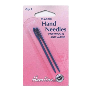Plastic hand sewing needles