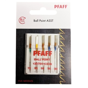 Pfaff Sewing Machine Needles - Ball Point Assorted Sizes - 5 Pk