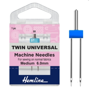 6mm wide twin sewing machine needles