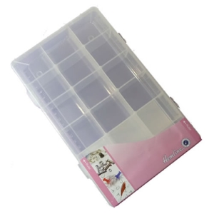 Large Plastic Storage Box With 18 Compartments